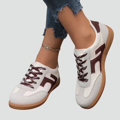 Wiosenne Sneakersy Niskie Sznurowane Casual Wygodne (Damskie)