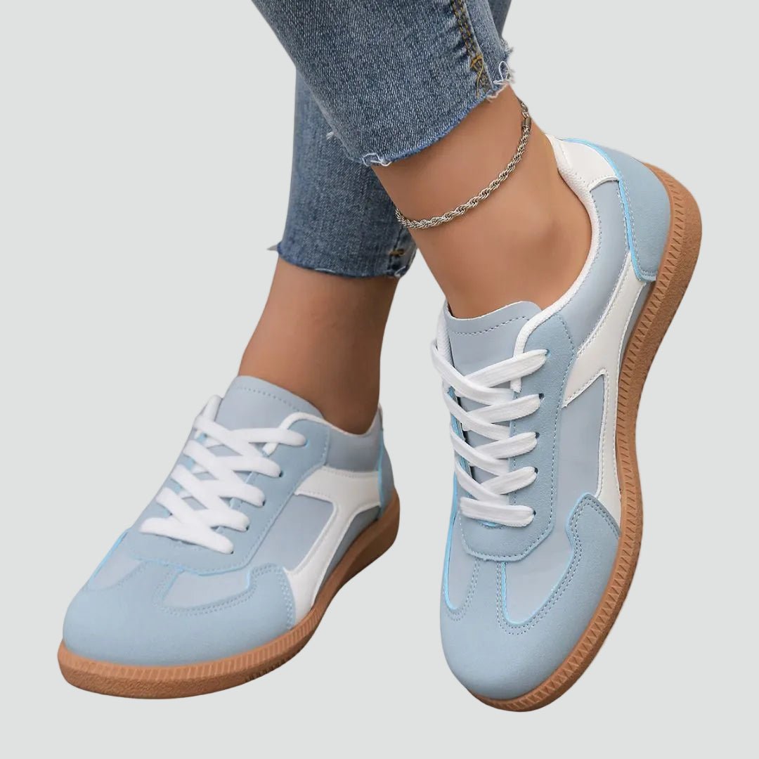 Wiosenne Sneakersy Niskie Sznurowane Casual Wygodne (Damskie)