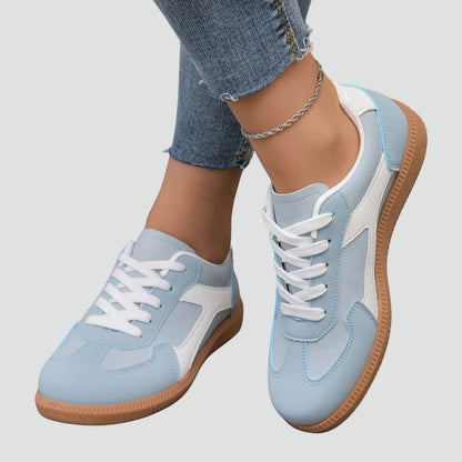 Wiosenne Sneakersy Niskie Sznurowane Casual Wygodne (Damskie)