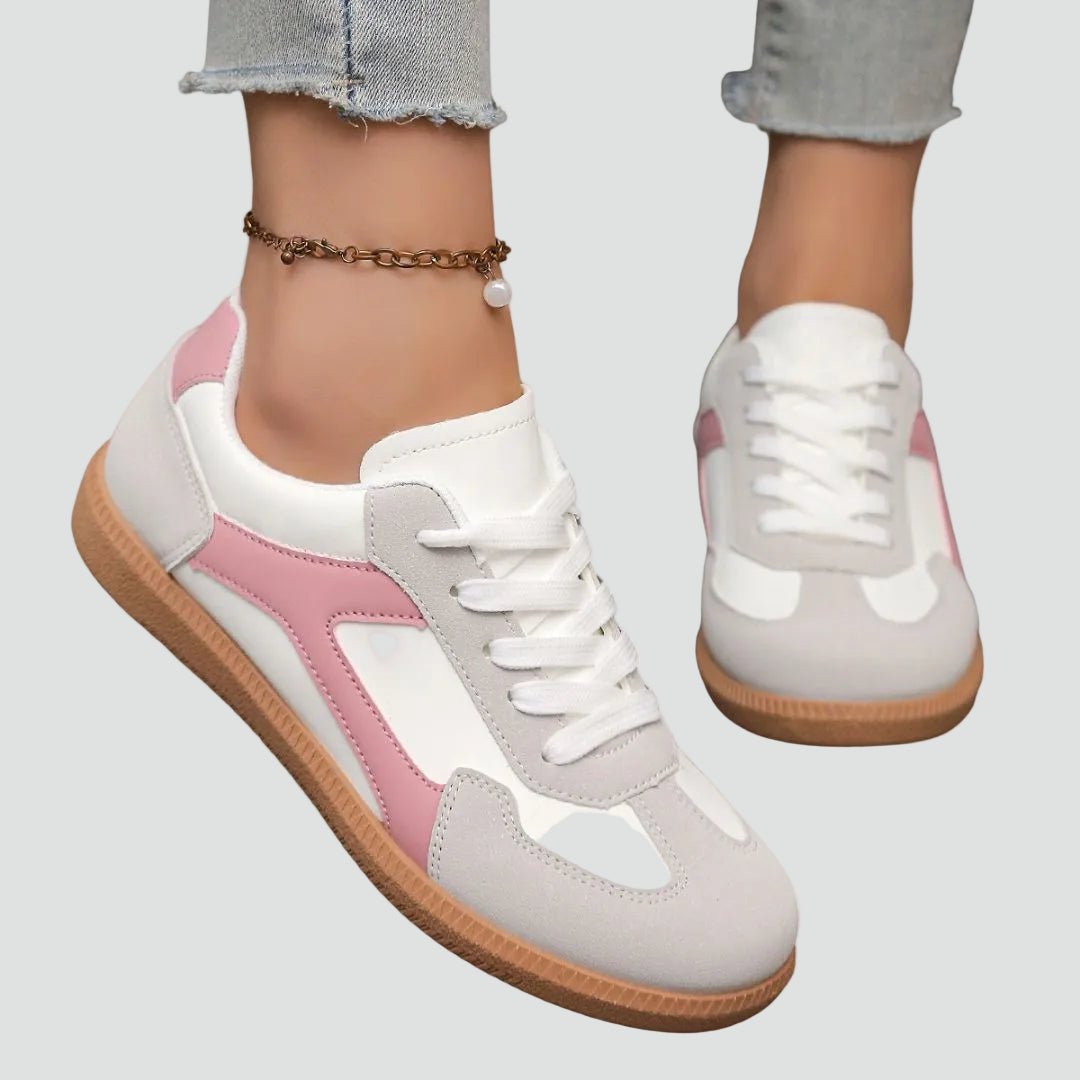 Wiosenne Sneakersy Niskie Sznurowane Casual Wygodne (Damskie)