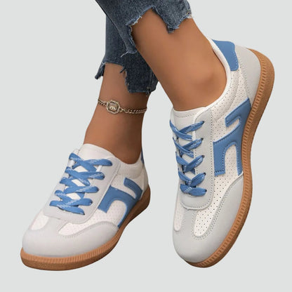 Wiosenne Sneakersy Niskie Sznurowane Casual Wygodne (Damskie)
