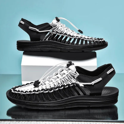 Sportowe Sandały z Plecionymi Paskami (Męskie)