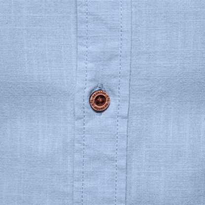 T-shirt à col pour hommes stylé – Boutons et broderie, confortable
