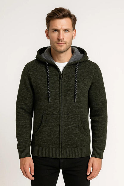 Wiosenna Dzianinowa Bluza na Zamek (Męska)