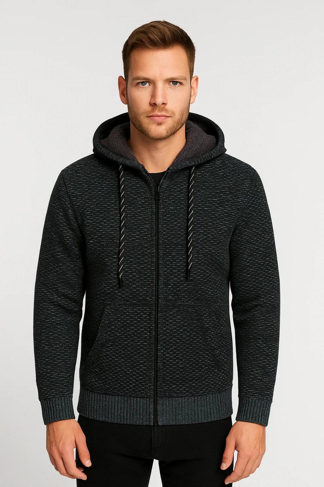 Wiosenna Dzianinowa Bluza na Zamek (Męska)