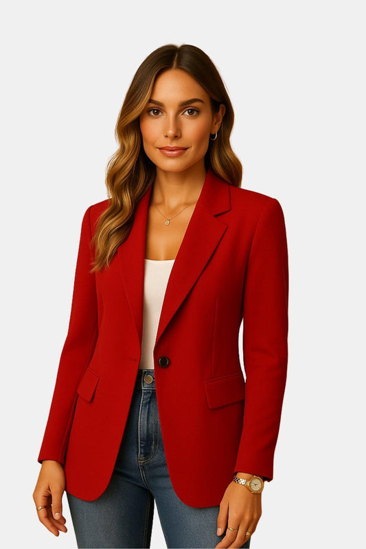 Wiosenna Elegancka Marynarka Taliowana Klasyczna (Damska)