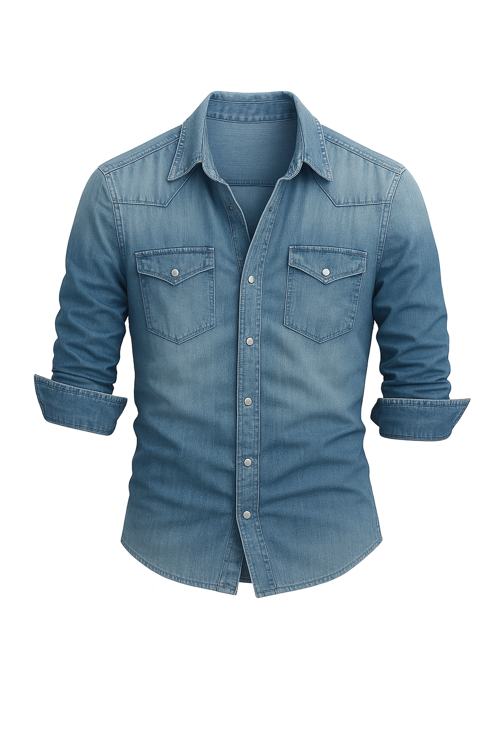 Chemise Jeans Classique Casual de Printemps pour le Quotidien (Homme)