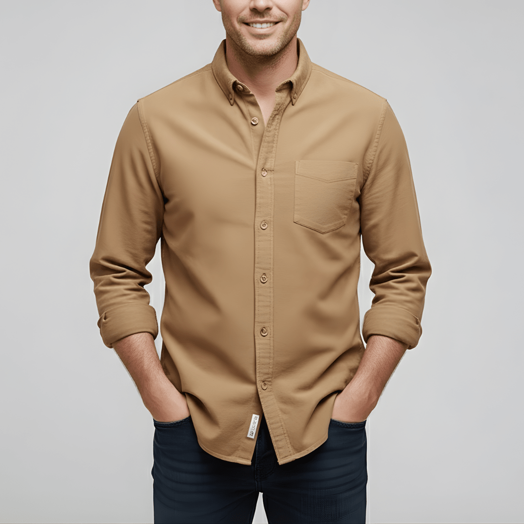 Lente Klassiek Overhemd met Knopen – Tijdloze Stijl (Heren)