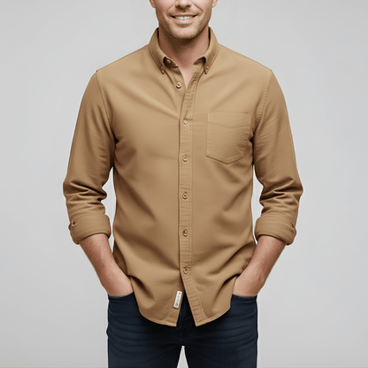 Lente Klassiek Overhemd met Knopen – Tijdloze Stijl (Heren)