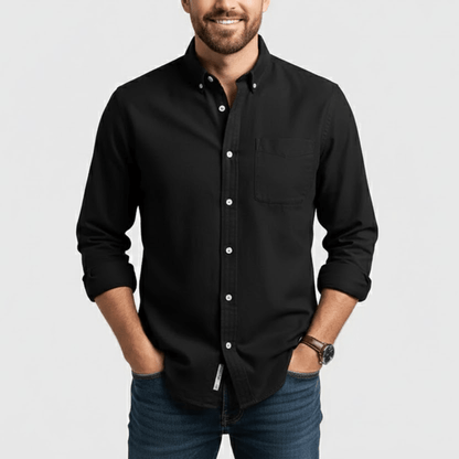 Lente Klassiek Overhemd met Knopen – Tijdloze Stijl (Heren)