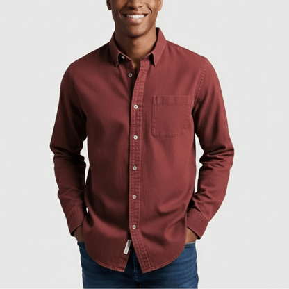 Lente Klassiek Overhemd met Knopen – Tijdloze Stijl (Heren)