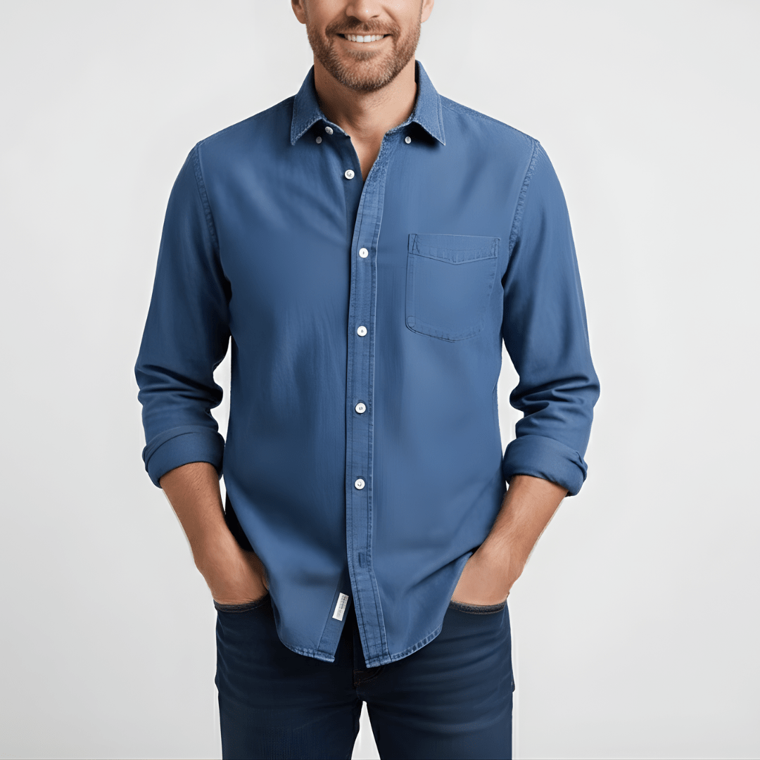 Lente Klassiek Overhemd met Knopen – Tijdloze Stijl (Heren)