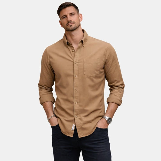 Wiosenna Klasyczna Koszula na Guziki – Ponadczasowy Styl (Męska)