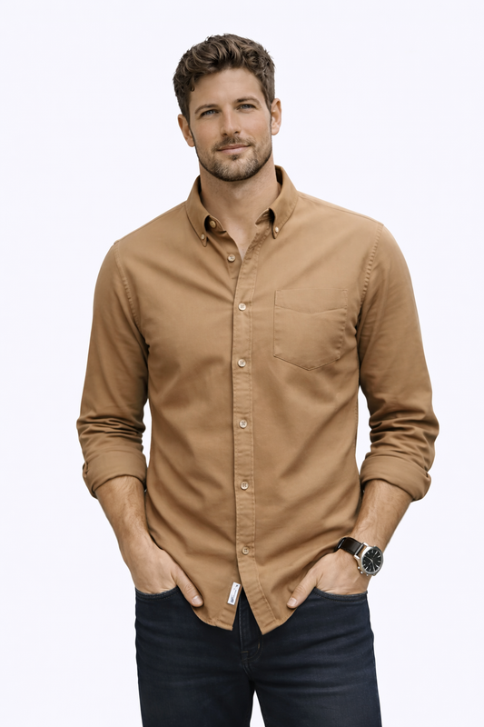 Wiosenna Klasyczna Koszula na Guziki – Ponadczasowy Styl (Męska)