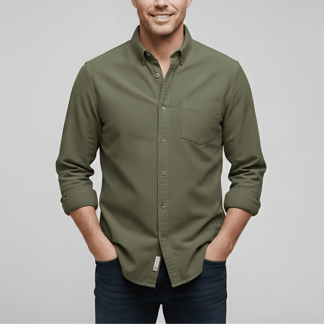 Lente Klassiek Overhemd met Knopen – Tijdloze Stijl (Heren)