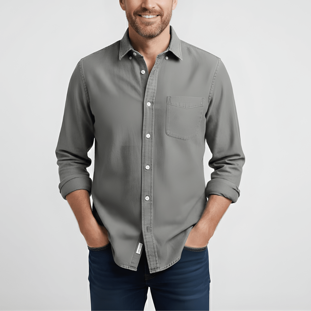 Lente Klassiek Overhemd met Knopen – Tijdloze Stijl (Heren)