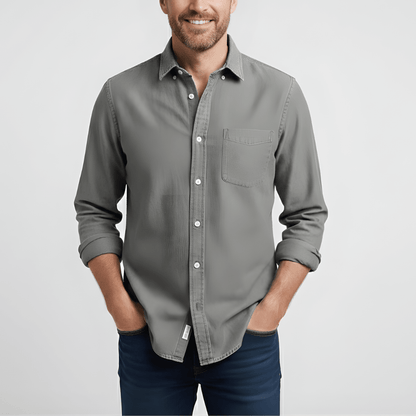 Lente Klassiek Overhemd met Knopen – Tijdloze Stijl (Heren)