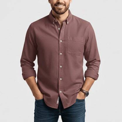 Lente Klassiek Overhemd met Knopen – Tijdloze Stijl (Heren)