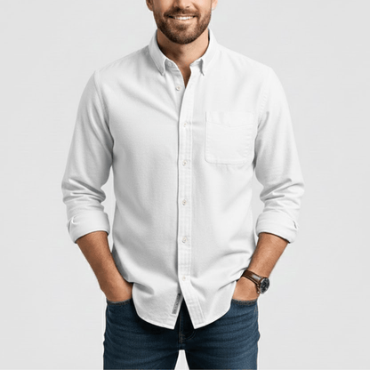 Lente Klassiek Overhemd met Knopen – Tijdloze Stijl (Heren)