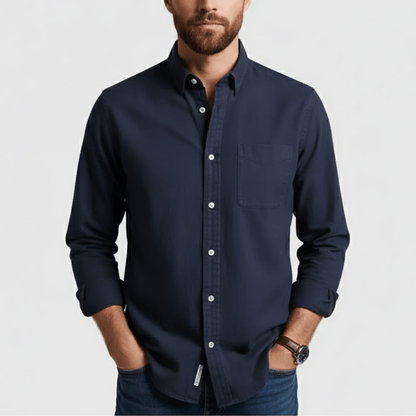 Lente Klassiek Overhemd met Knopen – Tijdloze Stijl (Heren)