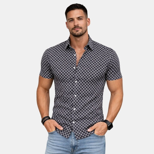 Wiosenna Klasyczna Koszula z Długim Rękawem (Męska)