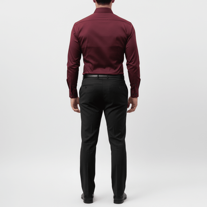 Wiosenna Koszula Slim Fit z Długim Rękawem (Męska)