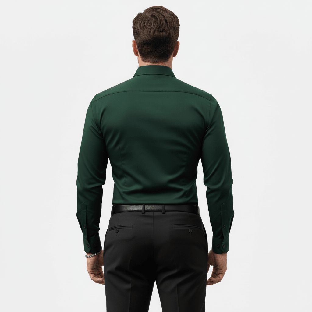 Wiosenna Koszula Slim Fit z Długim Rękawem (Męska)