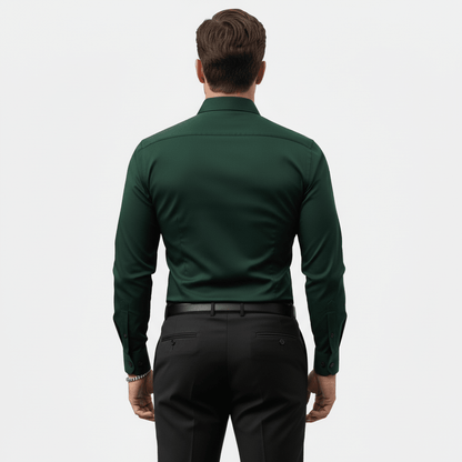 Wiosenna Koszula Slim Fit z Długim Rękawem (Męska)