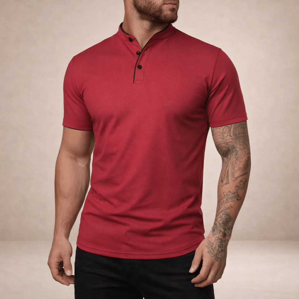 Wiosenna Koszulka Polo Casual Krótki Rękaw (Męska)