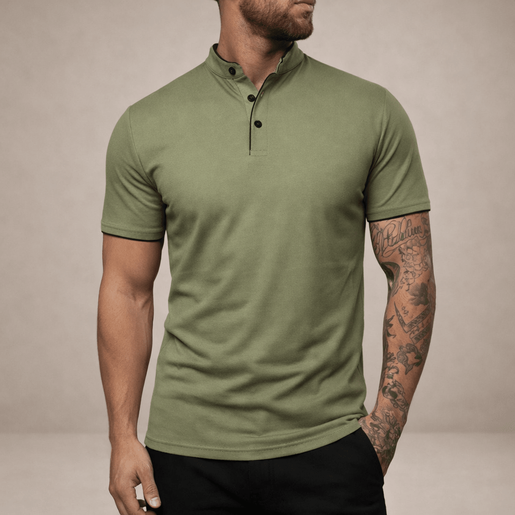 Wiosenna Koszulka Polo Casual Krótki Rękaw (Męska)