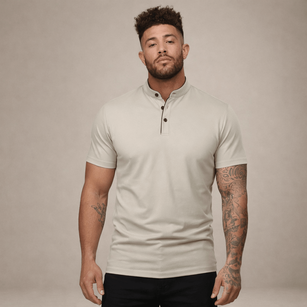 Wiosenna Koszulka Polo Casual Krótki Rękaw (Męska)