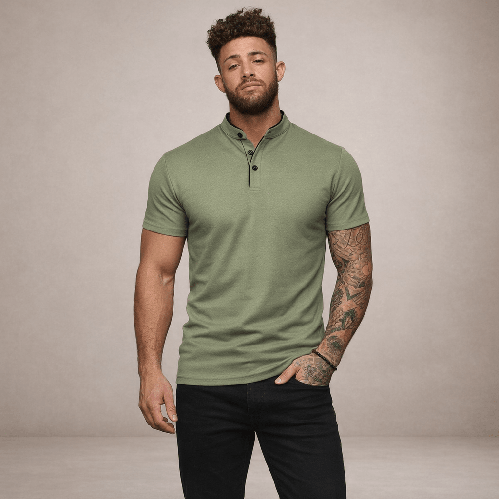 Wiosenna Koszulka Polo Casual Krótki Rękaw (Męska)