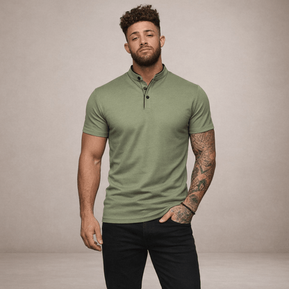 Wiosenna Koszulka Polo Casual Krótki Rękaw (Męska)