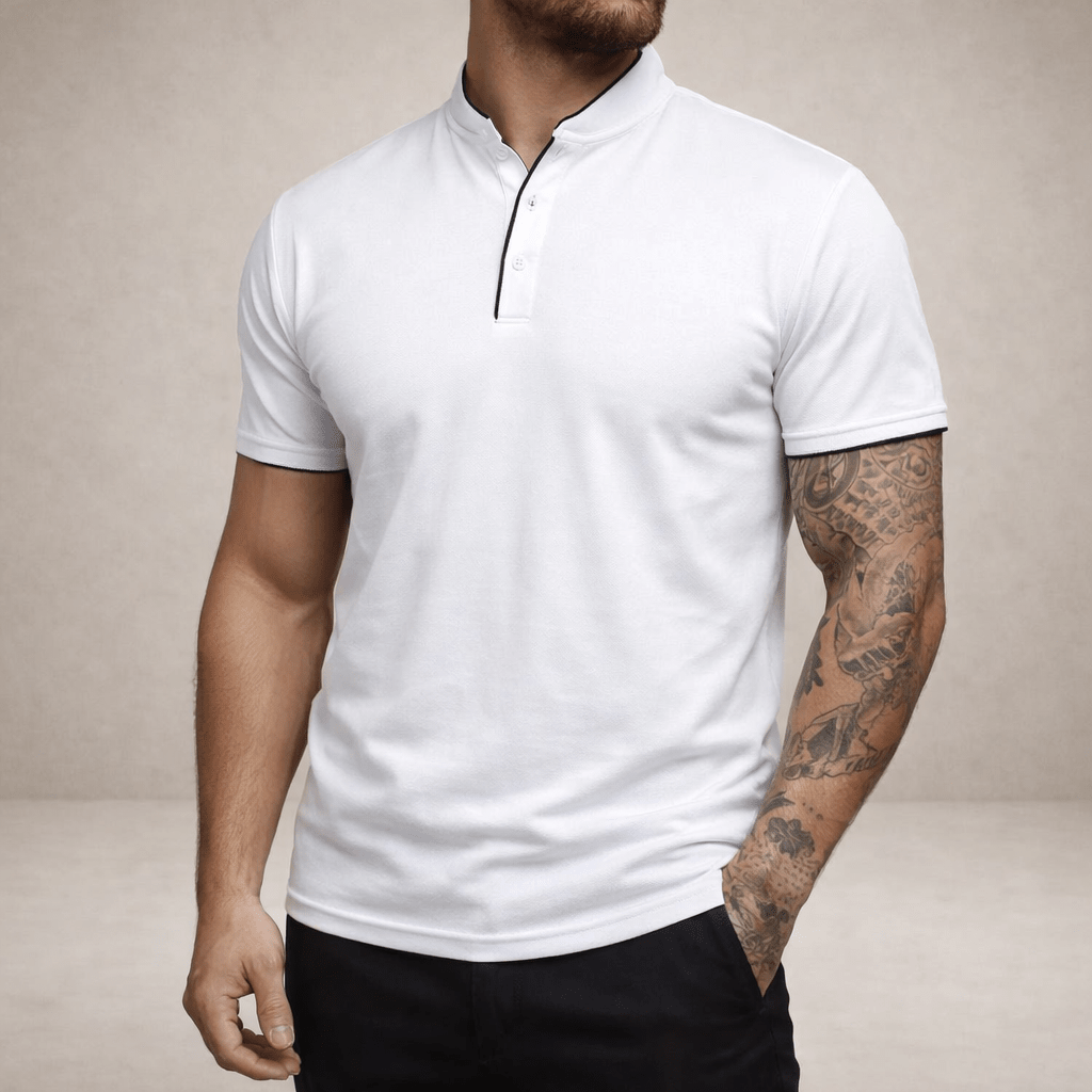 Wiosenna Koszulka Polo Casual Krótki Rękaw (Męska)