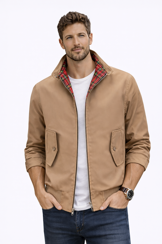 Wiosenna Kurtka Harrington Lekka i Ponadczasowa (Męska)