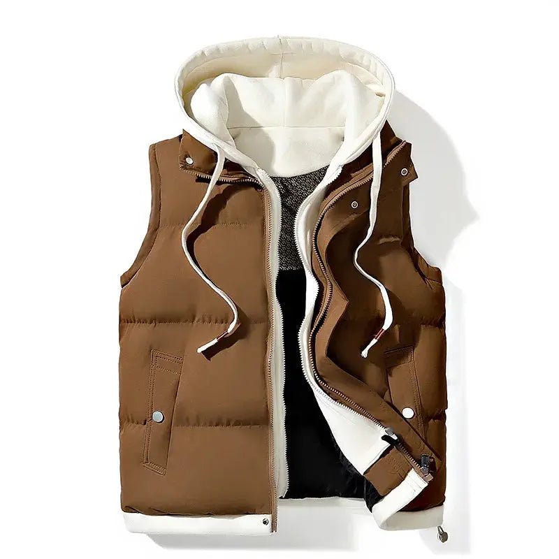 Gilet léger de printemps à capuche et fermetures éclair (Homme)