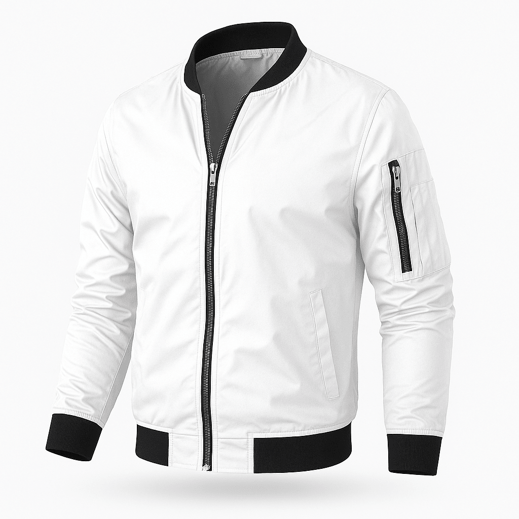 Wiosenna Lekka Kurtka Bomberka Klasyczny Styl Casual (Męska)