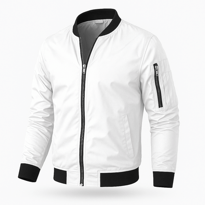 Wiosenna Lekka Kurtka Bomberka Klasyczny Styl Casual (Męska)