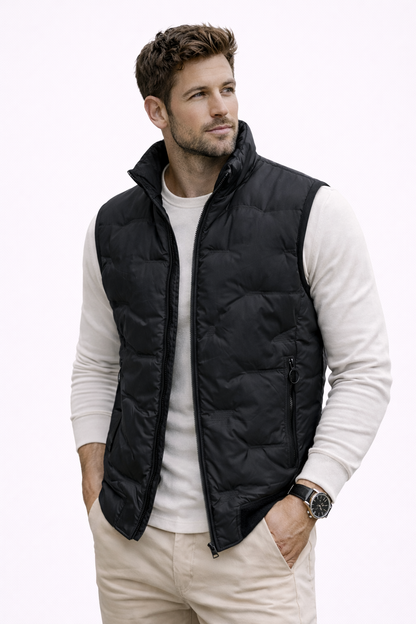 Wiosenna Pikowana Kamizelka Bezrękawnik (Męska)