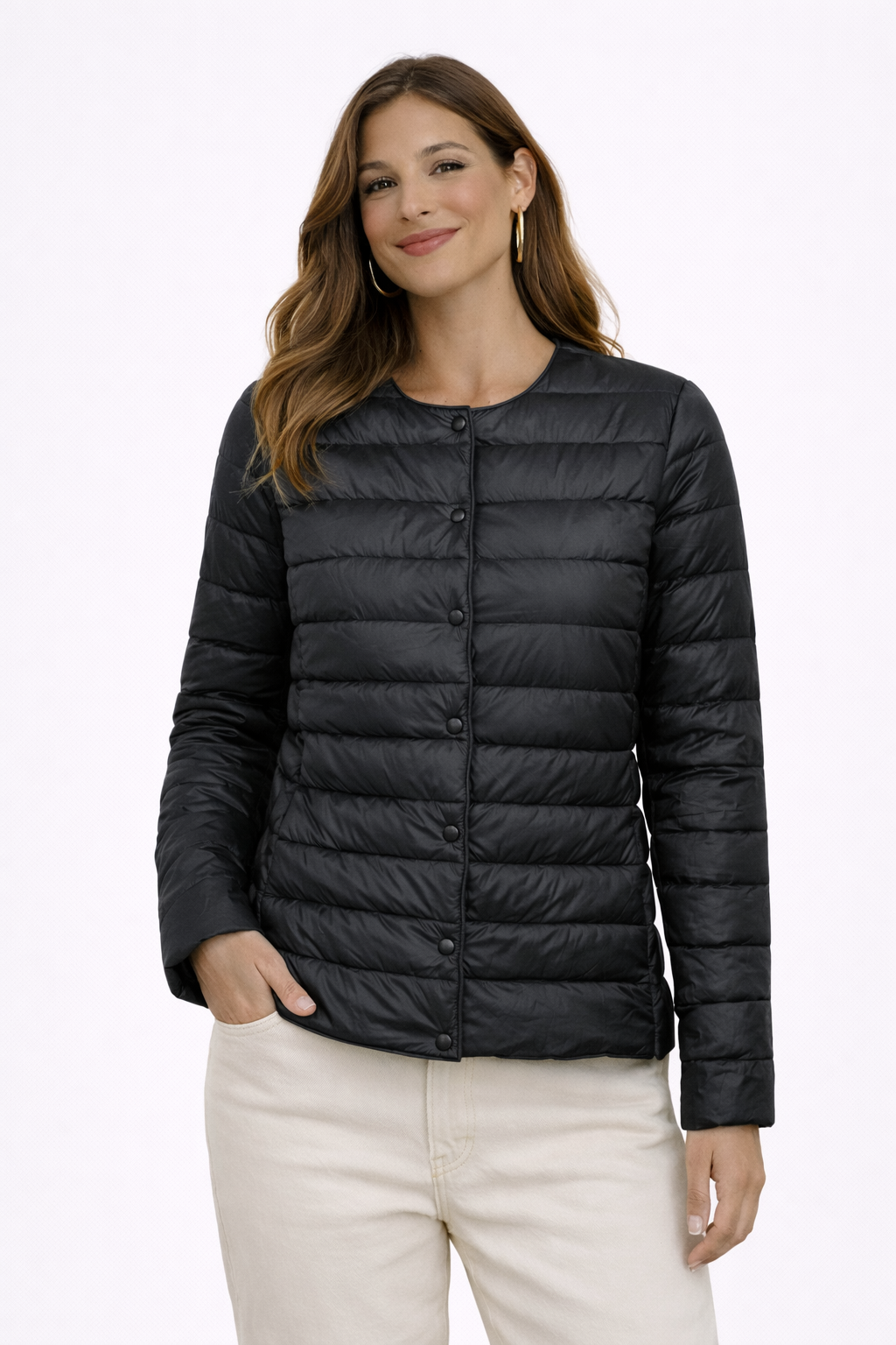 Veste Matelassée Ultralégère de Transition de Printemps (Femme)