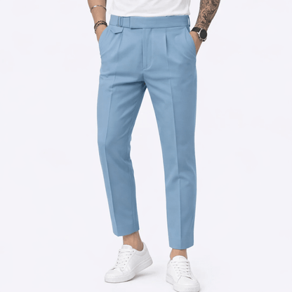 Pantalon de Costume Élégant à Pli Slim de Printemps (Homme)