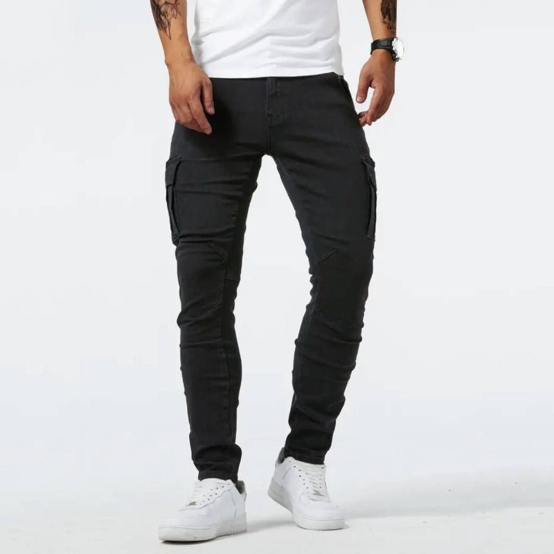 Lente Stretch Slim Fit Cargo Jeans (Heren)