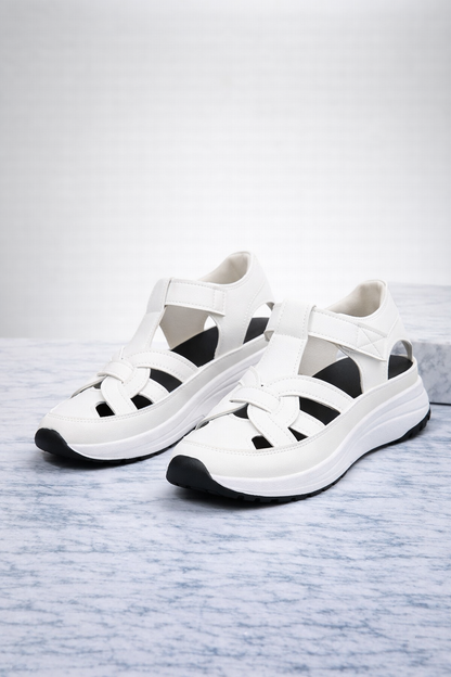 Wiosenne Ortopedyczne Sandały do Chodzenia z Krzyżowym Paskiem (Damskie)