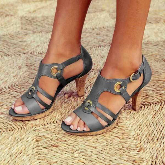 Lente Sandalen Met Hak Elegant Met Bandjes (Dames)