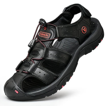Lente Leren Outdoor Sandalen met Gesloten Tenen (Heren)