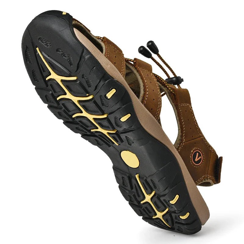 Lente Leren Outdoor Sandalen met Gesloten Tenen (Heren)
