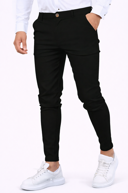 Wiosenne Smukłe Spodnie z Prostą Nogawką (Męskie)
