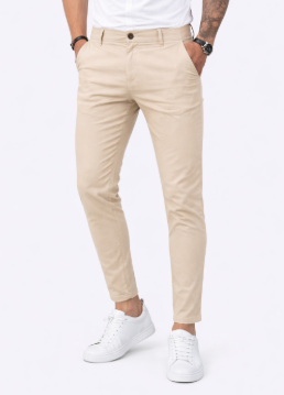 Wiosenne Smukłe Spodnie z Prostą Nogawką (Męskie)