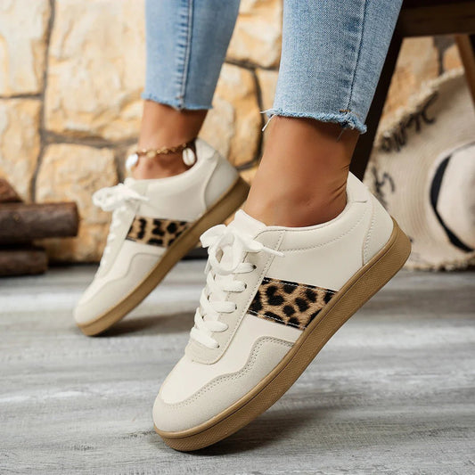 Wiosenne Sneakersy Casual z Motywem Zwierzęcym (Damskie)