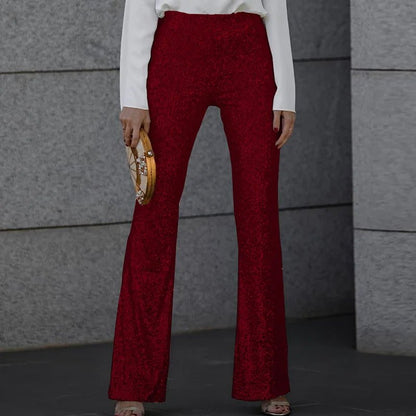 Wiosenne Spodnie Dzwony z Cekinami (Damskie)